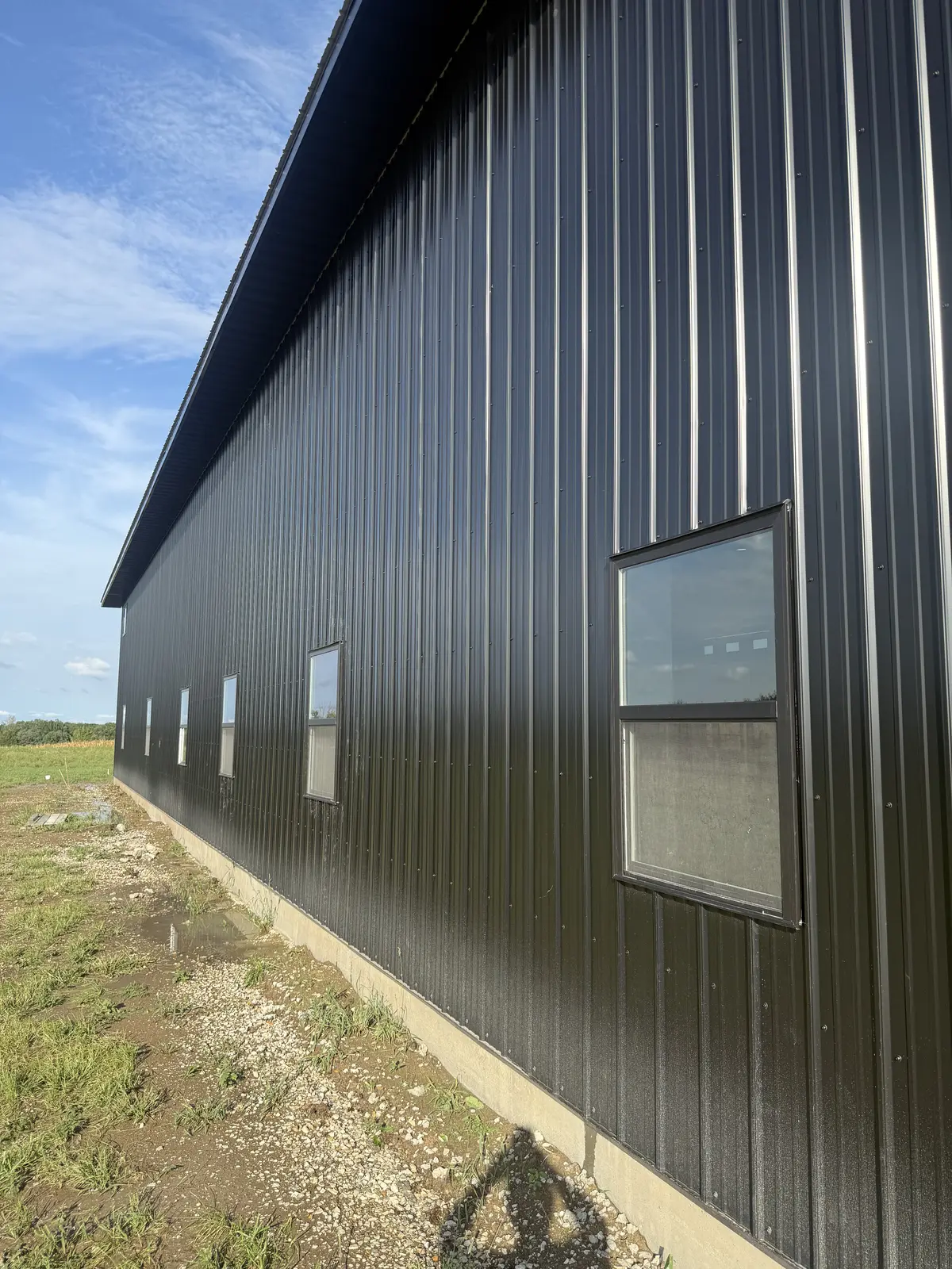 Industrial flat-glass window film project near Quincy, Illinois